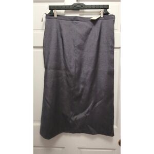 Vintage Tom Klaim Women's Shimmery Purple Gray Suit Skirt - Size 18 - NWT